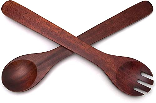 Lipper International Cherry Finished Salad Servers, 12 Long, One Pair