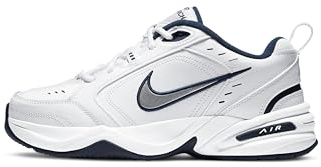 NIKE Air Monarch IV, Zapatillas de Gimnasia Hombre, Blanco White Metallic Silver Midnight Navy 102, 38.5 EU