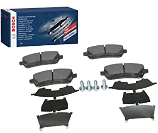 Bosch BP1137 - Plaquettes de Frein Avant pour Voiture - Qualité Bosch - Réduction du Bruit et de la Poussière - Certifié ECE-R90 - Sans Cuivre - Jeu de 4 Plaquettes - Avec Accessoires