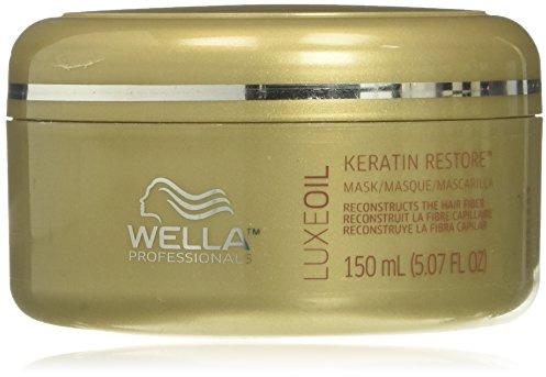 WELLA Luxeoil Keratin Restore Mask, 150 ml Haarmaske für geschädigtes Haar