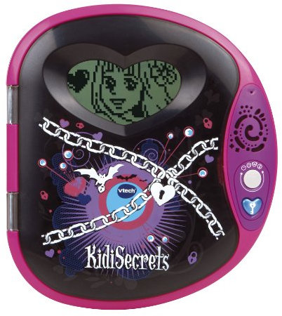 Vtech 133475 Kidi Secrets 2 - Diario secreto electrónico, color negro y rosa (versión en francés)