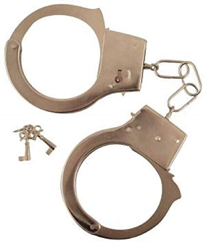 Handcuffs Metal Adult Use On (Costume Accessory)