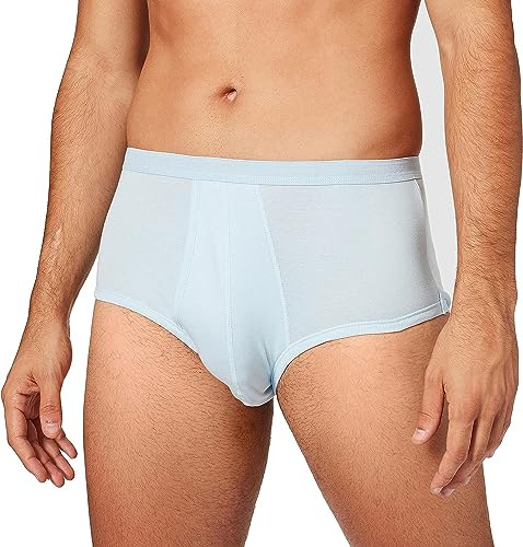 Eminence - Slip Taille Haute Ouvert Pur Coton Premium - Taille : 5 - Couleur : Ciel uni