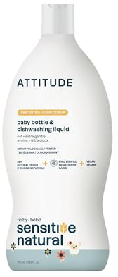 attititude empfindliche Haut Baby natur Flasche und Geschirrspülmittel