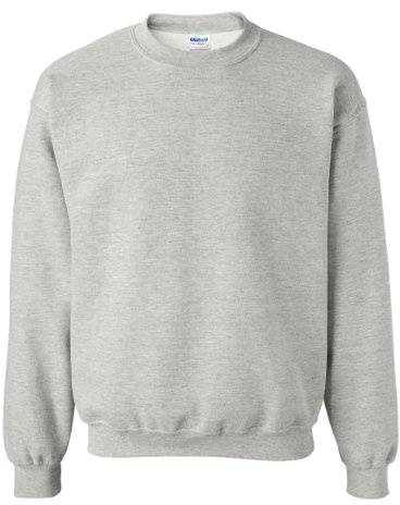 Gildan Heavy Blend Crewneck Sweatshirt, Ash, L