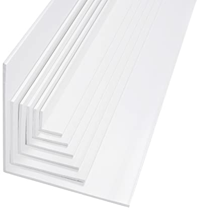 BawiTec Kunststoff Winkelprofil,Schenkel 30x30 mm,Länge 200cm,Farbe weiß,Kunststoffwinkel,Fensterleiste,Profil Winkel,Bauprofil,Fensterwinkel,Eckprofil,Breite 30mm