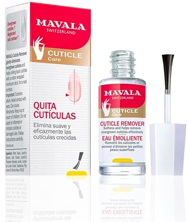 MAVALA - Quita Cutículas 10 ml, Tratamiento para Uñas y Cutículas, Suaviza y Ayuda a Retirar las Cutículas Crecidas, Evita la Sequedad, Crea un Contorno Limpio y Uniforme