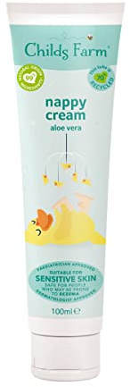 Childs Farm | Baby Nappy Cream 100ml | Aloe Vera | Suitable Newborns With Dry, Sensitive & Eczema-prone Skin
