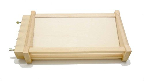 MADE IN ITALY Guitar Pasta Cutter Solid Beech Wood Frame with Stretched Parallel Wires on both Sides and Adjustable Screws Ideal for making spaghetti fettuccine, tagliatelle.