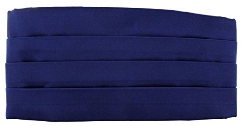 Königsblau Satin Seide Kummerbund von Michelsons of London