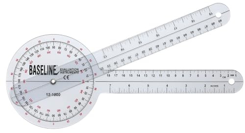 Baseline® Goniometer, HiRes™, plast 360°-ISOM-goniometer, längd 31,75 cm