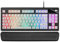 Mars Gaming MKAX, Teclado Compacto TKL H-Mech, Iluminación RGB 9 Efectos, Reposamuñecas Gel, Idioma Español, Blanco
