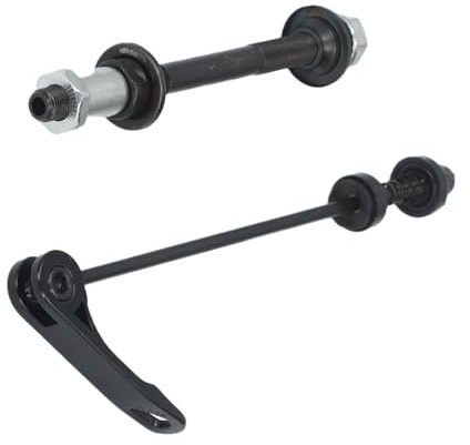 Keenso Eje de buje de Bicicleta Juego de liberación rápida Eje Trasero de buje Hueco 145 + Rueda Trasera Liberación rápida 175 Accesorio de reparación rápida de Bicicleta
