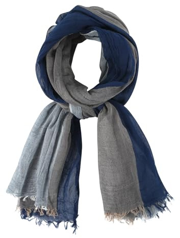 DAMILY Mode Hommes Écharpe Automne Hiver Foulard Doux et Chaud (Marine)