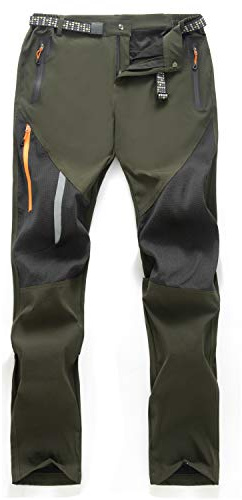 LUI SUI Pantalones para Caminar Transpirables al Aire Libre para Hombre Pantalones tácticos Ligeros a Prueba de Viento Pantalones de Senderismo de Cintura