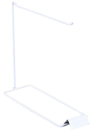 F Fityle Organizzatore di Gioielli da banco, Supporto per scaffali in Ferro Moderno da appoggio, espositore da Appendere per Bracciale, Occhiali con Ciondolo, 1 Riga Bianca