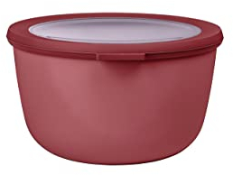 Mepal - Multi Bowl Cirqula Round - Vorratsdose mit Deckel - Geeignet als Luftdichte Aufbewahrungsbox für den Kühlschrank, Mikrowellengeschirr & als Frischhaltedosen - 2000 ml - Vivid mauve