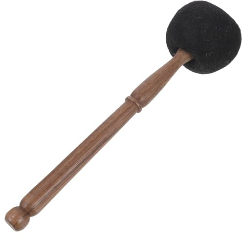 Uonlytech Felt Head Singing Bowl Mallet with Wooden Handle 11.02 Inch for Meditation Sound Therapy Tibetan Sound Bowl Accessory