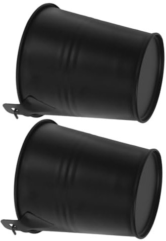 KONTONTY 2stücke Metall Fett Eimer Grill Öl Eimer Grill Tropf Fett Tropf Für Outdoor Kochen Camping Picknicks Öl