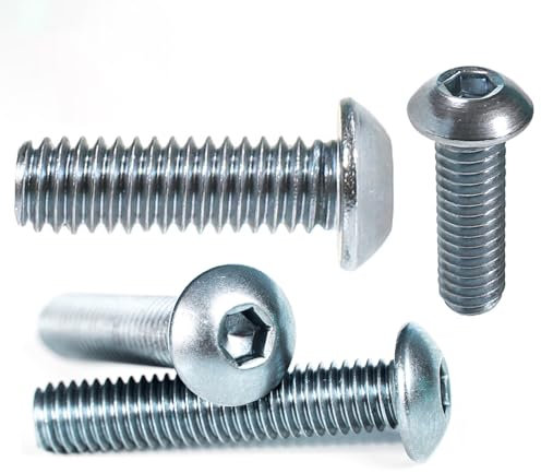 M10 (10 mm x 25 mm) Lot de 20 vis à tête cylindrique en acier haute résistance 10.9 Grade ISO 7380-1 M09A