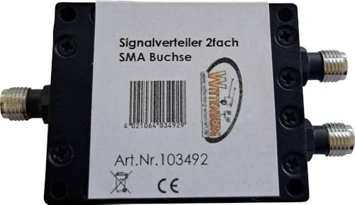 Wittenberg Antennen Antennfördelare SMA-uttag Signalverteiler 2 fach SMA Buchsen, Frequenz 800-2700 MHz