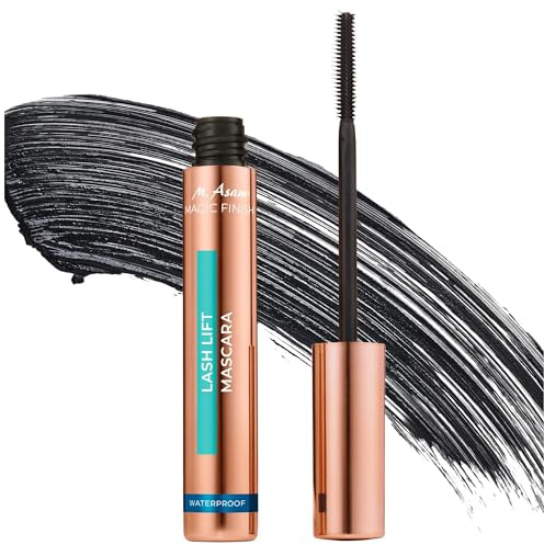 M. Asam MAGIC FINISH Lash Lift Mascara Waterproof Deep Black (10 ml) - Wasserfeste Wimperntusche mit Lifting-Bürste, Für Volumen, Lange Wimpern & Schwung, Vegan
