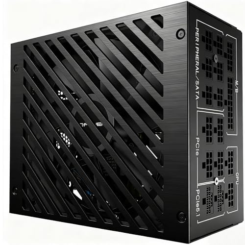 LC-POWER Platinum Pro 850W Netzteil PC, 80 Plus Platinum Effizienz (92%), ATX 3.1 Netzteil, PCIe 5.1 Kompatibel, Vollmodular, 135mm Lüfter, 10 Jahre Garantie, Gaming Netzteil