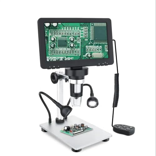 Microscopio digital de 7 pulgadas con interfaz USB de alta resolución de pantalla grande, múltiples niveles para microscopio USB de observación