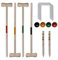 vidaXL Krocket Croquet Gartenspiel Holz Spiel für 4 Spieler Outdoor Krocketspiel