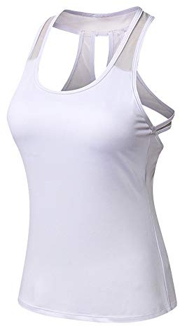 DaobaWOMEN träningstopp damer snabbtorkande kompression sport tanktop sporttröja träningströja t-shirt för yoga och fitness löpning topp väst