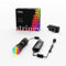 Twinkly Strings 100 LED RGB, LED Light String for in- and Outdoor, Christmas Lights, Smart LED Lights, Mappable LEDs, Compatible with Alexa and Google Home, IP44, Controlled by App, Black Wire, 8m