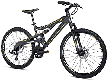 moma bikes Bicicletta EQX5.0 26, Alluminio. SHIMANO 24v, Freni a Disco, Doppie sospensioni