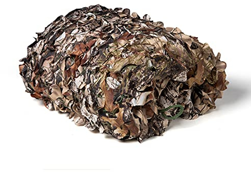 LOOGU - Filet de camouflage pour ombrage de jardin - filet d’ombrage pour la chasse militaire, tir, pêche, cachette, camping, décoration de fête de Noël.
