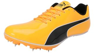 PUMA Unisex Adults Evospeed Sprint 14.5 Track and Field Shoe, Sun Stream-PUMA Black-PUMA White, 13 UK