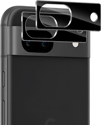 GEEMEE pour Google Pixel 8A Caméra Verre Trempé Protection Ecran,2 Pack 9H Haute Sensibilité Protection D'écran Film, Ecran 2.5D Couverture Complète Anti-Rayures Screen Protector