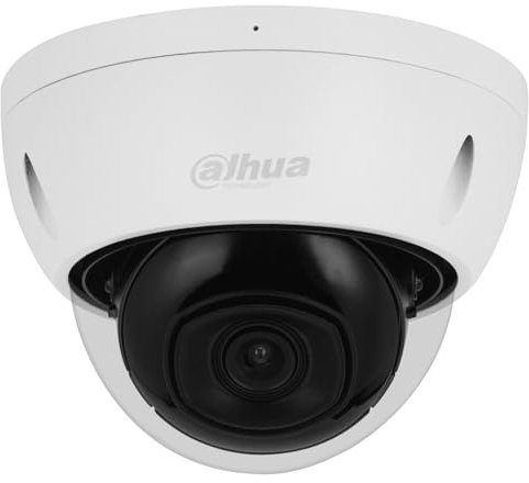 Dahua IPC-HDBW2241E-S Caméra dôme extérieure Full HD 2MP Starlight Lite AI avec Objectif Fixe de 2,8 mm et IR 30m, PoE, microSD