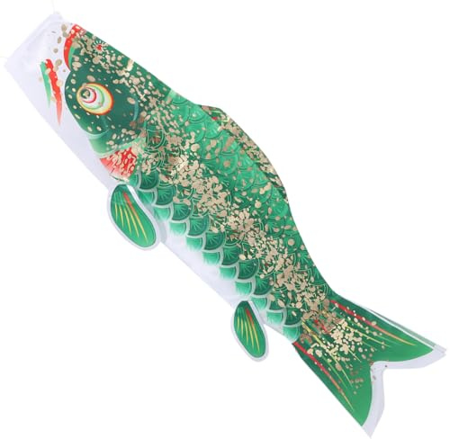 POPETPOP Bandera japonesa de carpa Windsock 26 x 8 x 0,004 pulgadas colgante pez saco de viento jardín terraza al aire libre festival decoración koi calcetines de viento