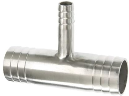 Reductor de manguera en T de 3 vías, divisor de acero inoxidable 304, conector de cola de manguera, accesorio de acoplamiento(32-25-32mm)