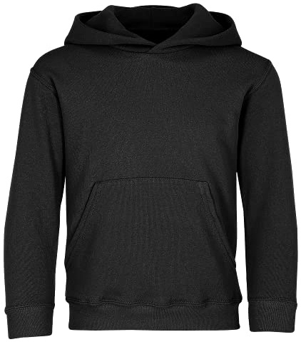 Fruit Of The Loom Kids Childrens Hoodie Hooded Sweatshirt Black 9-11 Years