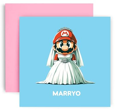 Huxters Wedding Day Card for Couple - Marryo Mr and Mrs Greeting Card- Just Married Card from Friends and Family - Wedding Congratulations Card 14.8cm