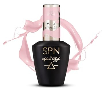 SPN Nails Professional Rubber Base COLOR & GO! What a Peach! Pink Gel Nail Polish 10ml, Medium thick, Quick-drying Salon-Lasting Manicure,Nail Art DIY at Home