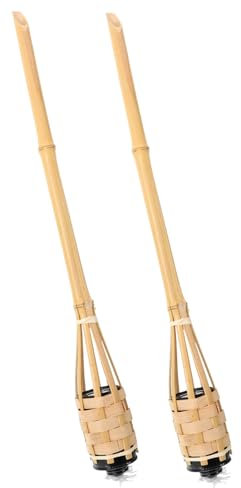 Tofficu 2pezzi in Bambù Per Esterni Portatile Bambù Da Giardino Lampada Per Allestimenti Festival