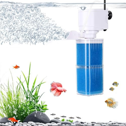 Fishnanny 4-in-1 Fish Tank Filter Pump - Efficiency Multi Stage Filtration