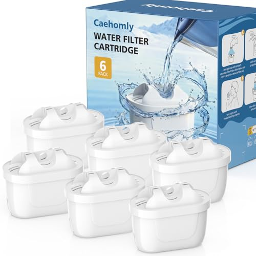 Water Filter Cartridge Compatible with Brita Jug Maxtra+, Marella, Marella Cool, Style, Elemaris XL, Aluna, Aluna Cool, Mavea Elemaris (6 Pack)