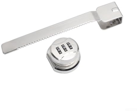 Gdfnmogo Verrou de sécurité en alliage de zinc sans perçage pour portes coulissantes, épaisseur variable de 3 à 11 mm, serrure de sécurité antirouille avec poussoir (D)