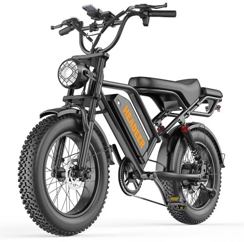 BK20 Bicicletta elettrica per adulti, 48V 20Ah, batteria rimovibile, autonomia 60-100 km, bicicletta elettrica 20 pollici, per tutti i terreni, doppia sospensione, 7 marce, doppio freno a disco