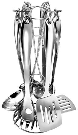 Kopf Merkur Küchenhelfer Set, 7-teilig, inkl. Aufsteller, Edelstahl