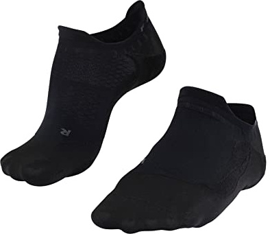 FALKE GO5 Invisible W In hilo funcional antiampollas 1 par, Calcetines de golf Mujer, Negro Black 3000, 37-38
