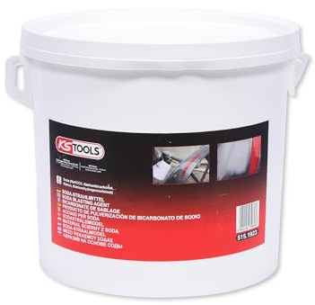 KS Tools Soda Strahlmittel 5 kg 515.1923 I < 0,5 mm Siebfraktion I Umweltfreundliches Reinigungsmittel mit Natron zum Reinigen und Entfernen von Farben oder Lacken