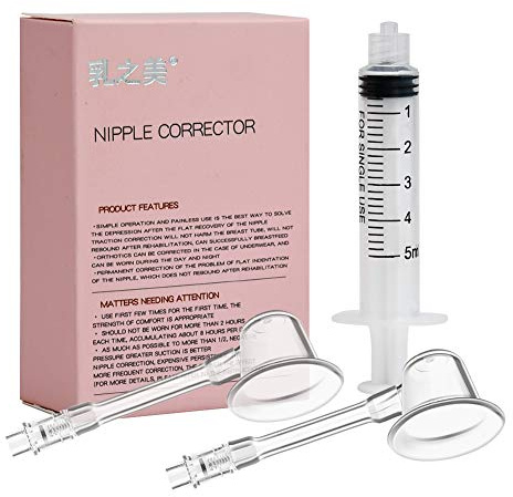 Wecando Correzione del silicone del dispositivo del correttore del capezzolo di 2 set per invertito capezzoli trattamento ingranditore